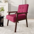 thumbnail image 2 of Castle Place Shabby Chic Accent Chair, Pink, 2 of 10
