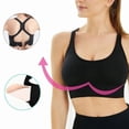 thumbnail image 1 of Sujetador de entrenamiento para mujer diseño de hebilla sin aros acolchado firme deportivo almohadilla extraíble transpirable ajuste perfecto negro para ciclismo ANGGREK Otros, 1 of 7