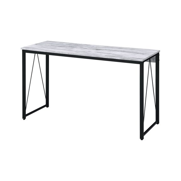ACME Zaidin Writing Desk in Antique White and Black