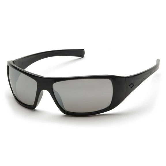 Black Frame/Silver Mirror Lens