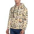 thumbnail image 3 of Fotbe Men's Hoodie with Marine Birds And Coastal Lighthouse Pattern - Kangaroo Pocket Pullover Hooded Sweatshirt, Perfect for Daily Wear, Travel, and Home-4X-Large, 3 of 7