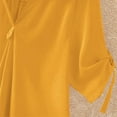thumbnail image 7 of Pincandy Women's Shirt Cover Ups for Women V Neck Bathing Suit Cover Up Bikini Swimsuit Coverup Beach Dress Shirt,Yellow,L, 7 of 7