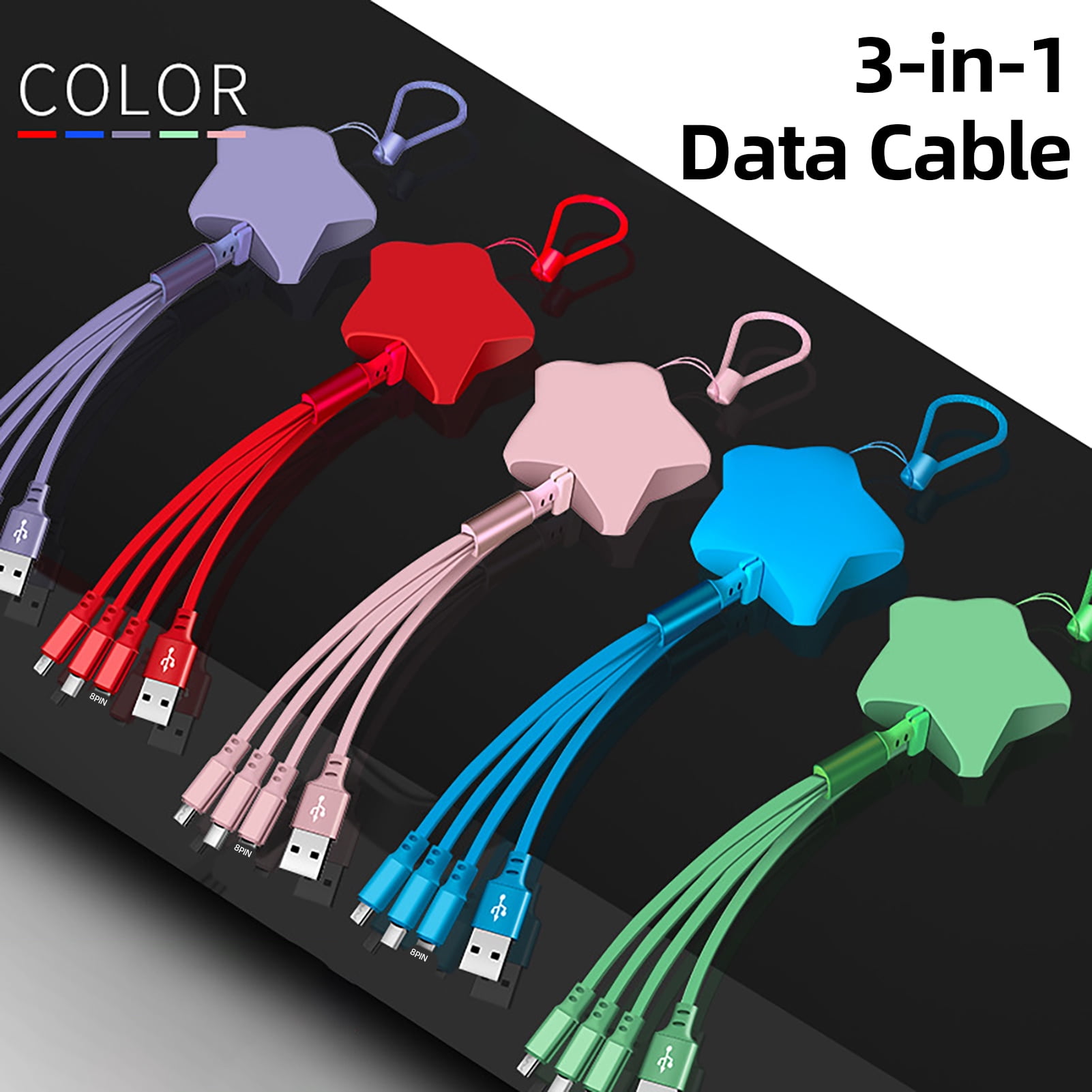 3 in 1 Retractable USB Cable – General Trends and more