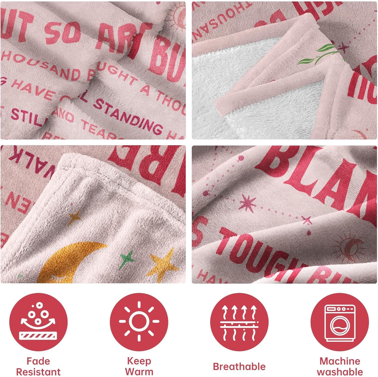 Cancer Care Gifts for Women, Get Well Soon Gifts Blanket for Her Him, Cancer Fighter Inspirational Quote Chemo Patient Gift - Meaningful Caring Message Battle Blanket