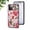Red Flower, variant on SaniMore for iPhone 15 Pro Max Case, 31 Diamonds Glass Vehicle Magnetic Support Flexible TPU Flower Pattern Cover with 360° Rotatable Ring Kickstand Shockproof Protective Shell, Red Flower
