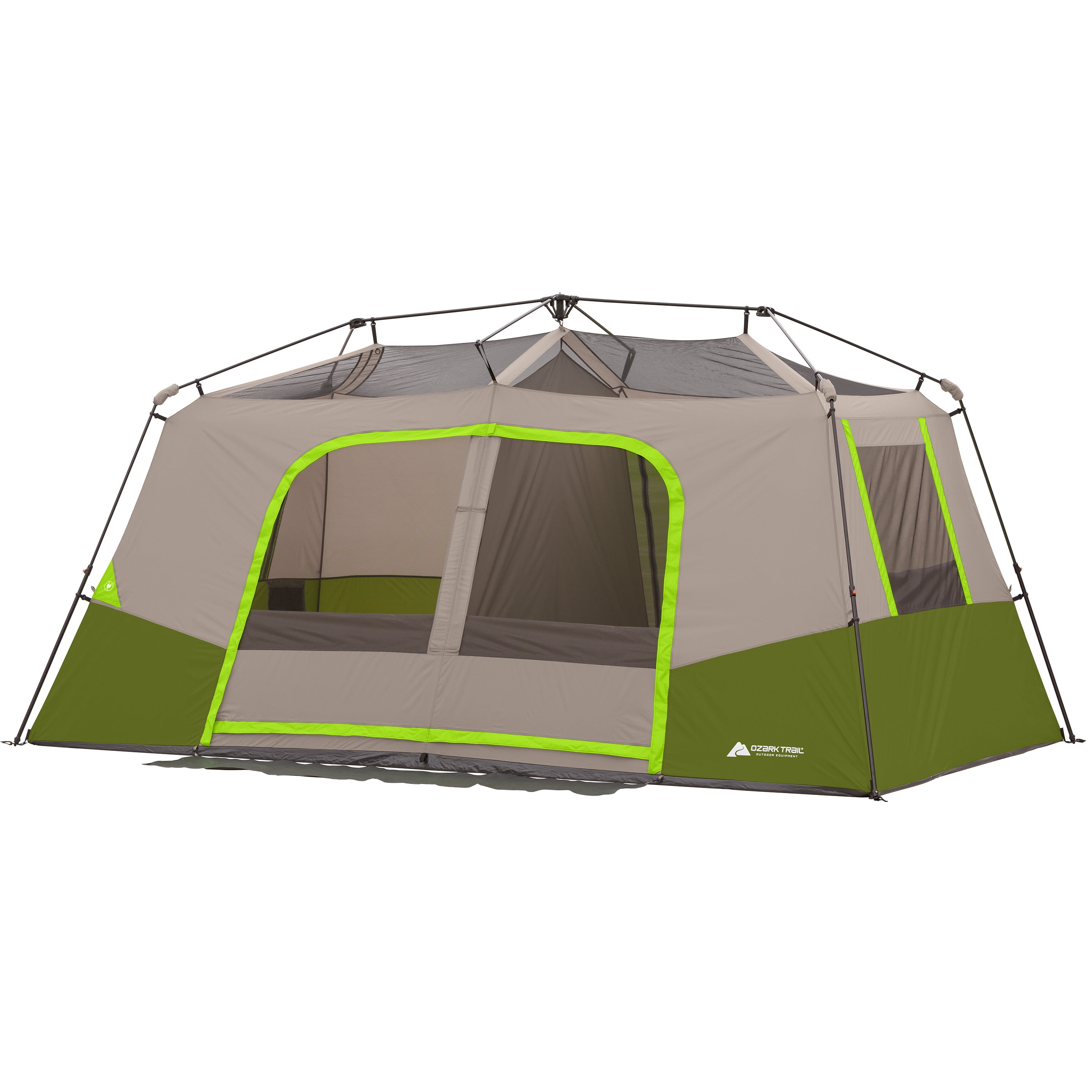 Menselijk ras bord De Kamer Ozark Trail 11-Person Instant Cabin Tent with Private Room - Walmart.com