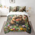 thumbnail image 2 of Feelyou Couple Otter Wildlife Twin Bedding Sets 7pcs, Rustic Flower Bedding Comforter Set, 2 of 8