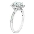 thumbnail image 2 of Pompeii 2 3/4Ct Oval Diamond Halo Engagement Ring in 14k White Gold Lab Grown (G/H,VS), 2 of 3
