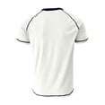 thumbnail image 4 of SWSMCLT Men's Soft T Shirt Lightweight Slim Fit Tee Cotton Short Sleeve Henley Shirt Fashion Stretch Summer White Medium, 4 of 4