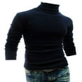 thumbnail image 1 of Mens Winter Warm Cotton High Neck Pullover Sweater Tops Turtleneck, 1 of 4