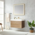 thumbnail image 3 of Palencia 36" Single Sink Wall-Mount Floating Wood Bathroom Vanity No Mirror, 3 of 14
