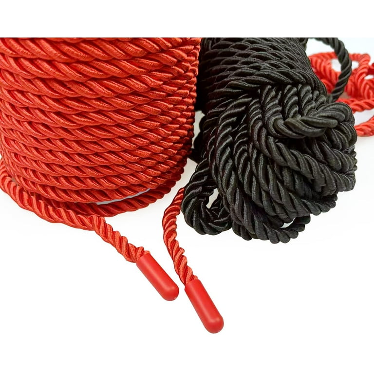 2-Pack Soft Braided Twisted Silk Rope Durable Thick Rope Skin