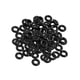 thumbnail image 5 of 100 tapones de silicona para cuentas con forma de anillo, para manualidades, para adultos, con espaciador. Negro, 5 of 9