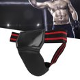 thumbnail image 1 of Boxing Groin Protector, Groin Protector Boxing Groin Guard PU Leather Breathable Jockstrap Boxing Groin Guard Protector for Kickboxing Muay Thai, 1 of 7