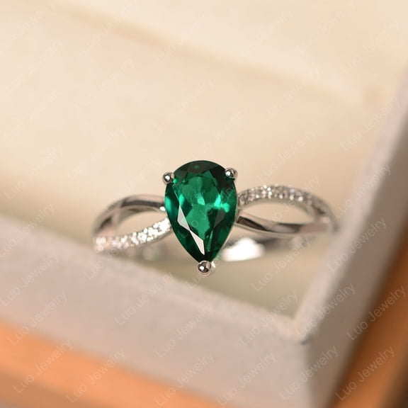 Natural Green Emerald 925 Sterling Silver Ring, Gift for Her, Gemstone Ring, Birthstone Rings for Women, Gift For Her