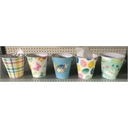 Way To Celebrate Easter Small Tin Pail, Plaid