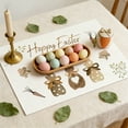 thumbnail image 4 of Easter Placemats Easter Restaurant Decoration Table Mats Insulation Mats Western Placemats Washable Insulation Placemats Home Kitchen Table Mats (D), 4 of 6