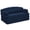 Blue, variant on Anykoon Dark Gray Micro Corduroy Foldable Loveseat Sleeper Sofa, High-Density Foam Convertible Couch Bed for Small Spaces