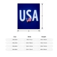 thumbnail image 3 of Cozy Flannel Blanket with USA Design - Soft Warm and Durable for Sofa Travel Bed and Chair - Perfect Patriotic, 3 of 5