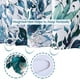 thumbnail image 2 of Cortina de ducha floral, impermeable, dobladillo pesado, duradera, lavable, accesorios de baño de tela de poliéster de secado rápido, cortinas de ducha bohemias con patrón de hojas con 12 ganchos, 2 of 5