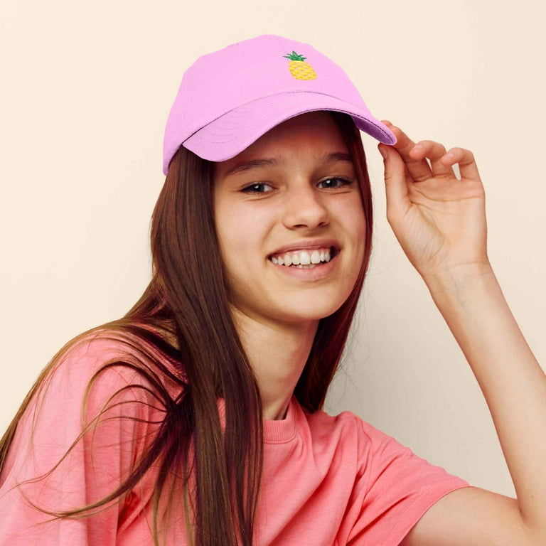 Cotton Twill Baseball Hat - Light Pink