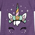 thumbnail image 3 of Instant Message - Pastel Easter Unicorn - Toddler And Youth Girls Short Sleeve Graphic T-Shirt, 3 of 6