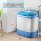 thumbnail image 2 of Lavadora y secadora centrifugadora portátil 2 en 1 Pyle, fácil acceso, carga superior, diseño eficiente en energía y agua, ideal para cargas más pequeñas, no requiere piezas especiales ni plomería, ma, 2 of 5