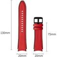 thumbnail image 2 of Tianle Watch Band Compatible for Samsung Galaxy Watch 6 40mm 44mm /Galaxy Watch 6 Classic 43mm 47mm Band, 20mm Quick Release Strap Soft Genuine Leather Hybrid Silicone Wristband for Galaxy Watch 6 5 4, 2 of 6
