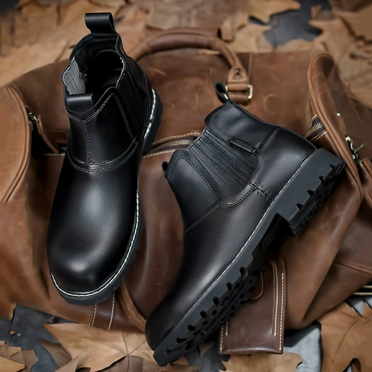 Mens boots soft leather discount