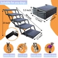 thumbnail image 5 of Dog Ramp for Car Truck SUV Dog Stairs for Large Dogs Folding Pet Stairs with Non-Slip Rug Surface Supports Up to 250 lbs (5 Steps), 5 of 7
