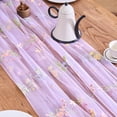 thumbnail image 2 of Spring Summer Florals Seasonal Tulle Table Runner Easter Decor Cheesecloth ,Lace Embroidery Table Runner for Home Party Indoor Decoration, 2 of 4