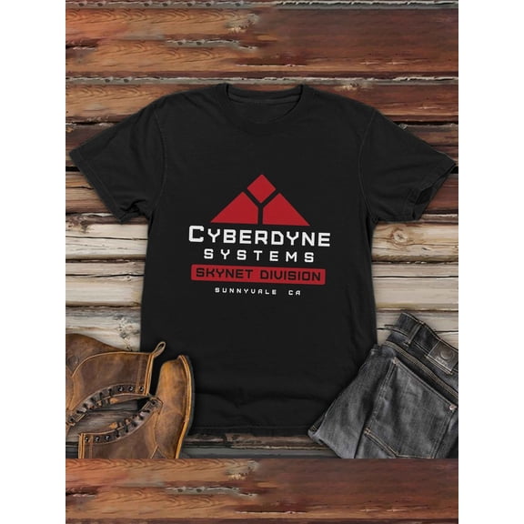 & White Cyberpunk Tee, Crew Neck Short Sleeve Shirt for Tech Fans & Terminator Inspired Outfits - Machine Washable Summer Casual Top, Bold Print Shirt, Medium Elasticity
