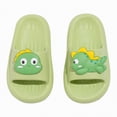 thumbnail image 3 of HCNTES Children's Fashion Slides Soft Non-Slip Slippers All Seasons Sandals for Kids Home Beach Pool Casual Loungewear(L01-Green,8.5), 3 of 7