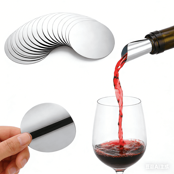 PET Wine Pourer Spout, 150 Pcs Bottle Pourers for Wine, Round Design, Smooth Insertion, Mirror Silver Finish, Perfect for Various Liquor Bottles