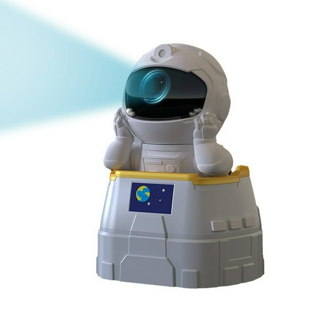 Night Lights Star Projector Outbound Astronaut Shape Projector Atmosphere Lamp with Remote Control Adjustable Projection Angle 2 Timing Modes for Home Bedroom Gaming Room Decoration Birthdays