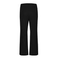 thumbnail image 7 of RYDCOT Men Fashion Casual Solid Zipper Pocket Flare Pants Trousers Black, 7 of 7