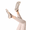 Cream White, variant on 3 Pairs Women’s Five Toe Grip Socks, Non Slip Yoga Pilates Barre Socks with Crisscross Straps