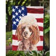 thumbnail image 3 of Carolines Treasures SC9627GF Rouge Miniature Caniche avec Drapeau Américain Drapeau Américain Jardin Taille, 3 of 3