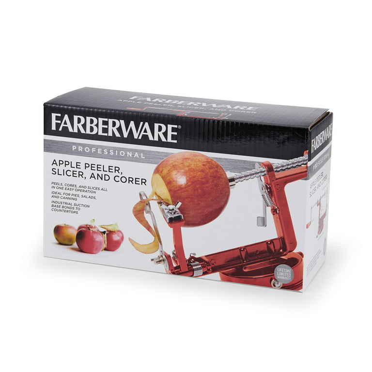 Farberware Professional Stainless Steel Apple Peeler and Corer in Red 