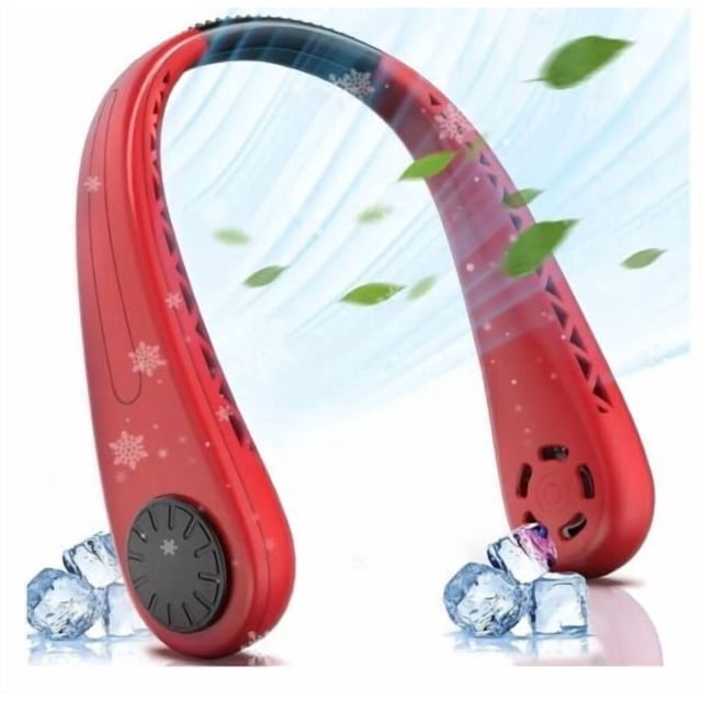 Ventilateur de Cou Suspendu Portable Rechargeable par USB, Refroidisseur d'Air, Climatiseur