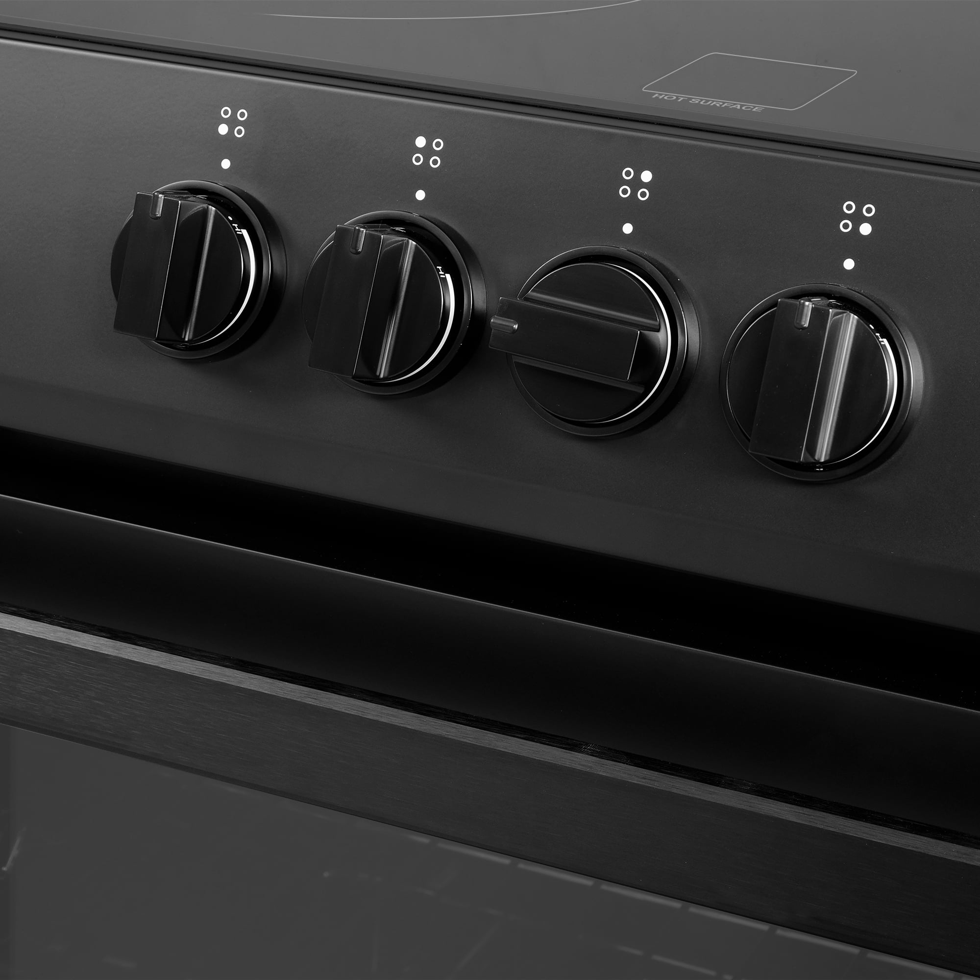 Cosmo 30 in. Stellar Collection 4.9 cu. ft. Electric Range, 4 Burners, Convection Oven in Matte Black