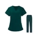 thumbnail image 1 of Mujeres Enfermera Uniforme Doctor Enfermería Scrubs Top de manga corta y pantalones para la belleza SG Yuyangstore uniforme de enfermera, 1 of 8
