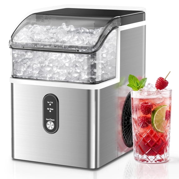Havato Nugget Ice Maker , 35lbs/24HSoft Chewable Sonic Ice Machine, Self-Cleaning, Quiet Operation, Compact Ice Maker