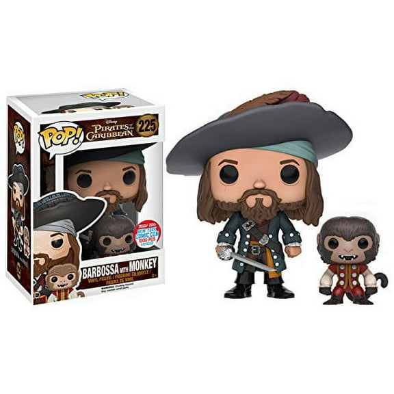 Funko Pop Pirates of the Caribbean Barbossa with Monkey NYCC 2016 Exclusive Vinyl Figure LE 1000