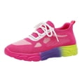 thumbnail image 5 of Rokment Color Block Running Tennis Walking Shoes for Women Comfortable Knit Lace up Athletic Workout Fitness Jogging Platform Sneakers Hot Pink Size 5.5, 5 of 7