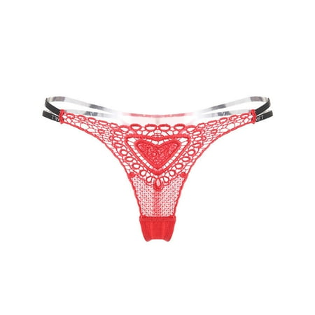 Bigersell Boy Shorts Underwear for Women Clearance Women s Cotton Underwear G-Strings Panty Style P-1807 Nylon Brief Panties Thong Bikini Sets Ladies Briefs Women s Bikini Panties Red One Size