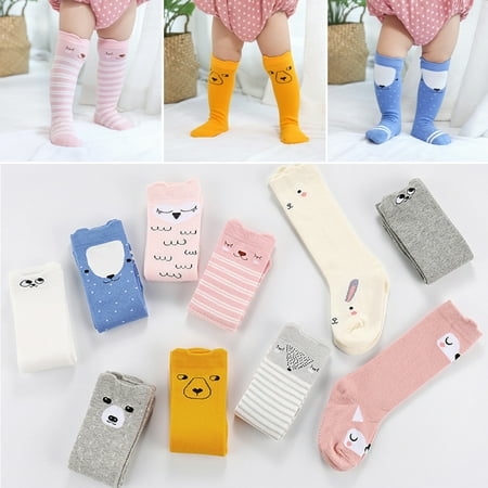 

Naturegr Lovely Fox Ears Animal Print Baby Unisex Soft Breathable Middle Tube Crew Socks
