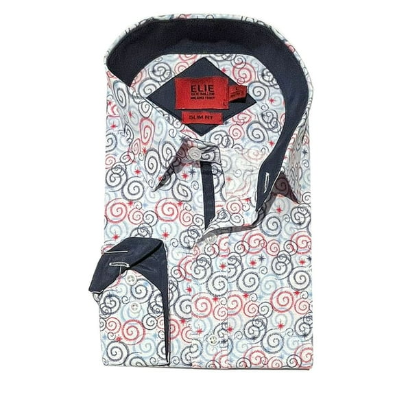 Elie Balleh Red Men's Button Down Shirt