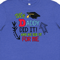 thumbnail image 4 of Inktastic My Daddy Did It and He Did It for Me with Graduation Cap Youth T-Shirt, 4 of 5