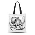 thumbnail image 1 of POGLIP Sac en Toile Réutilisable Sac de Courses Vintage Pieuvre sur Sac Artistique Aquatique, 1 of 1